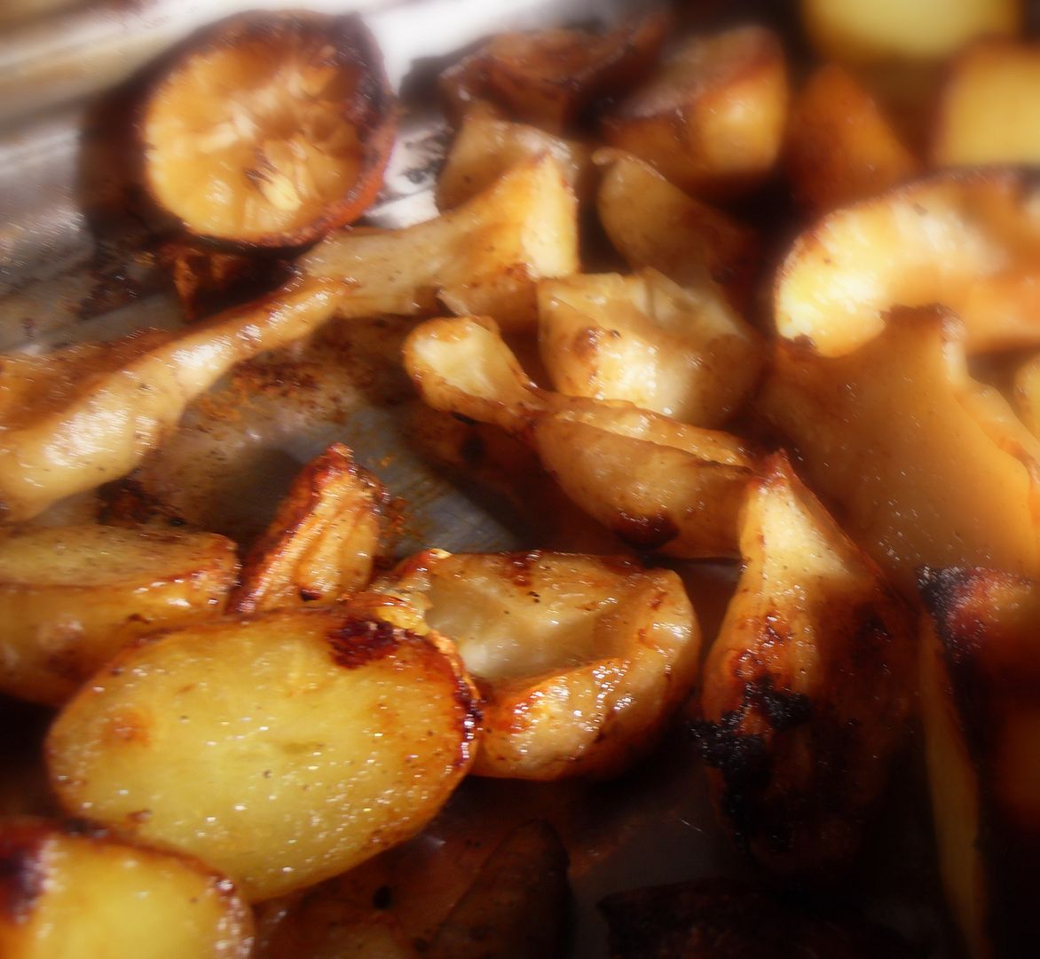 The English Kitchen Lemon Roasted Potatoes and Jerusalem Artichokes